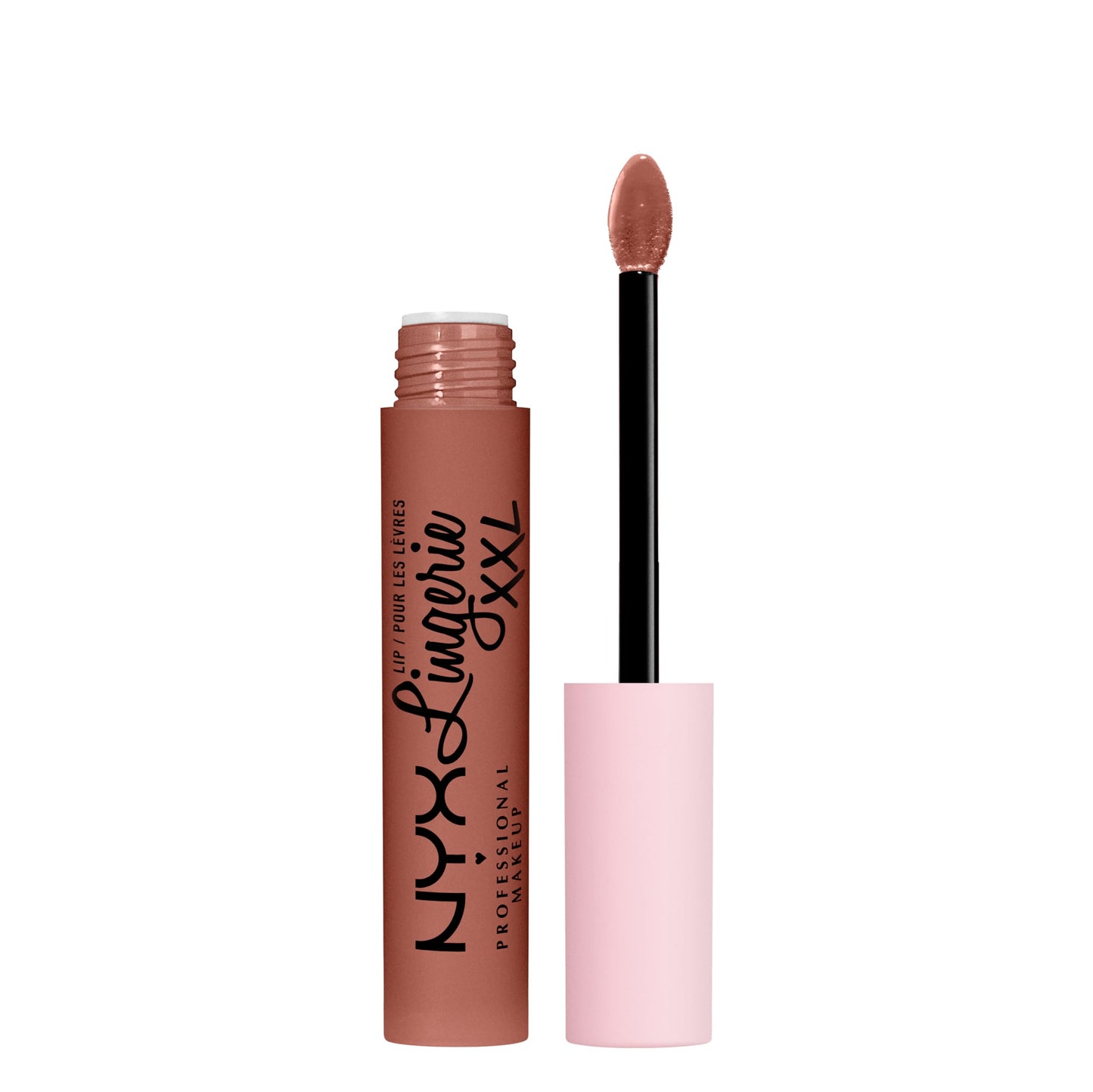 NYX PROFESSIONAL MAKEUP Lip Lingerie XXL Matte Liquid Lipstick - Candela Babe (Warm Rose Nude)