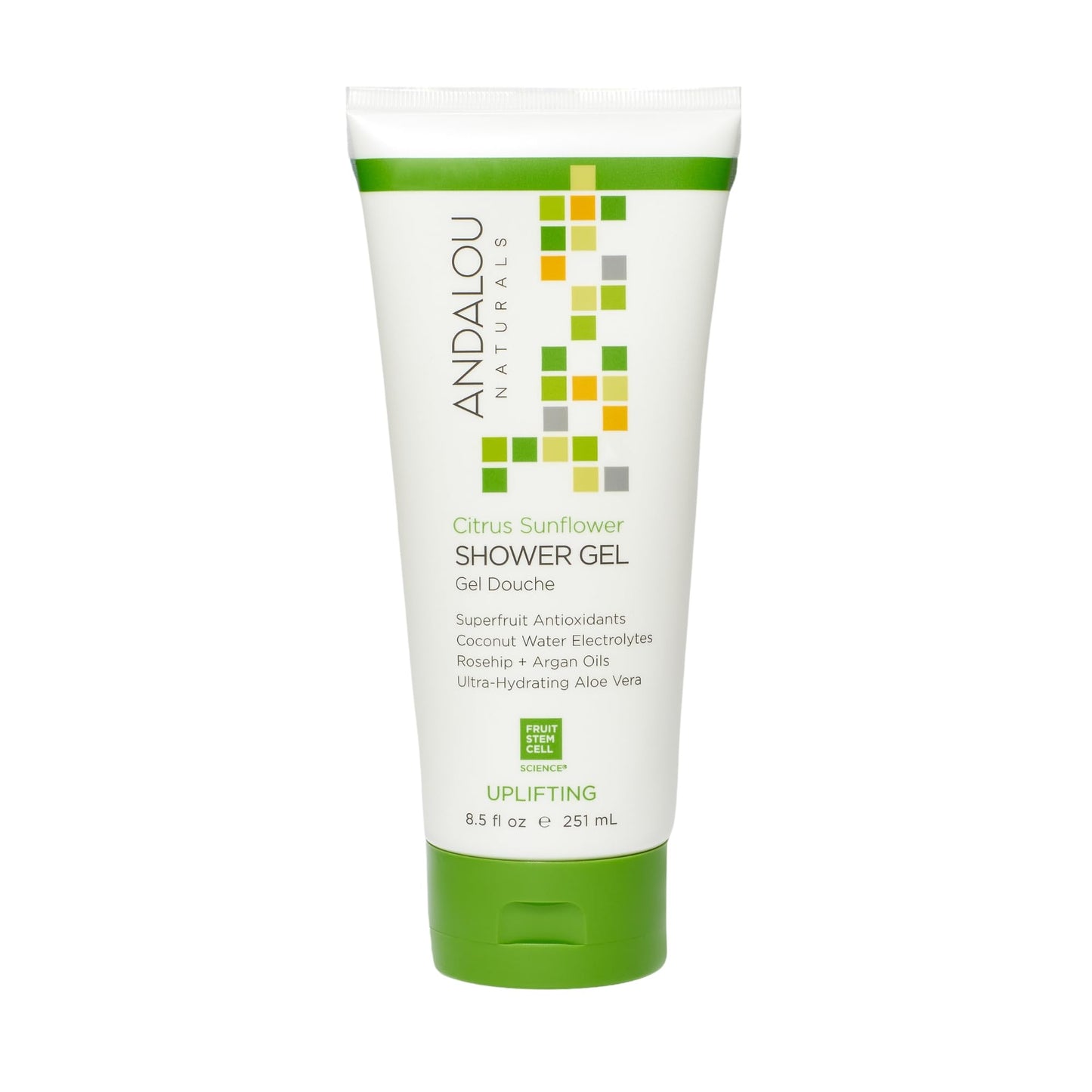 Andalou Naturals Citrus Sunflower Uplifting Shower Gel, 8.5 Ounce