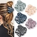 Atoden Claw Clips for Thick Hair 5Pcs, Large Hair Clips for Women, Octopus Hair Clips, Strong Grip Jumbo Jaw Clips, Girls Hair Styling Accessories