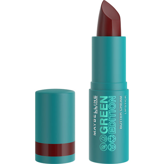 Maybelline Green Edition Butter Cream High-Pigment Bullet Lipstick, Ecliptic, Creamy Plum, 0.12 oz Beauty & Personal Care MAYBELLINE