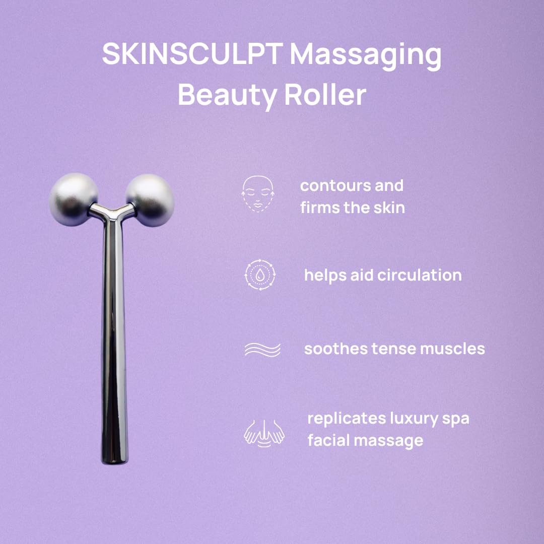 Mei Apothecary Face Roller Skin Care Tool | SKINSCULPT Face Massager Tool | Natural, Non-Toxic Sculpting Tool for All Skin Types | Relieves Facial