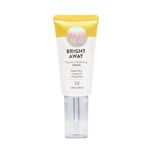 Miss Spa Bright Away Pigment Perfecting Smoothing Face Cream Serum for Women, Vitamin C, Antioxidant, 1.35 Oz.