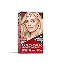 Revlon Permanent Hair Color, Permanent Hair Dye, Colorsilk with 100% Gray Coverage, Ammonia-Free, Keratin and Amino Acids, 04 Ultra Light Natural