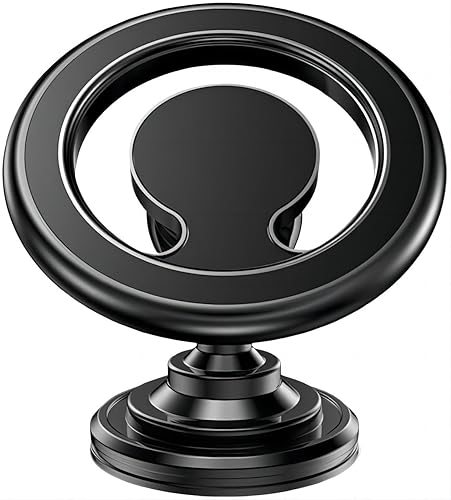 LXQTAO Car Mount Holder - New Magnetic Phone Stand, Rotatable Dashboard Black, Compatible with 12/13 Series Phones, Universal for 4.7-7.2 Inch Phones…