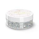MARBLERS Mixed Shaped Face & Body Glitter [Silver] 0.18oz (5g) | Chunky | Chopped | Flake | Non-Toxic | Vegan | Cruelty-Free | Festival, Rave & Party