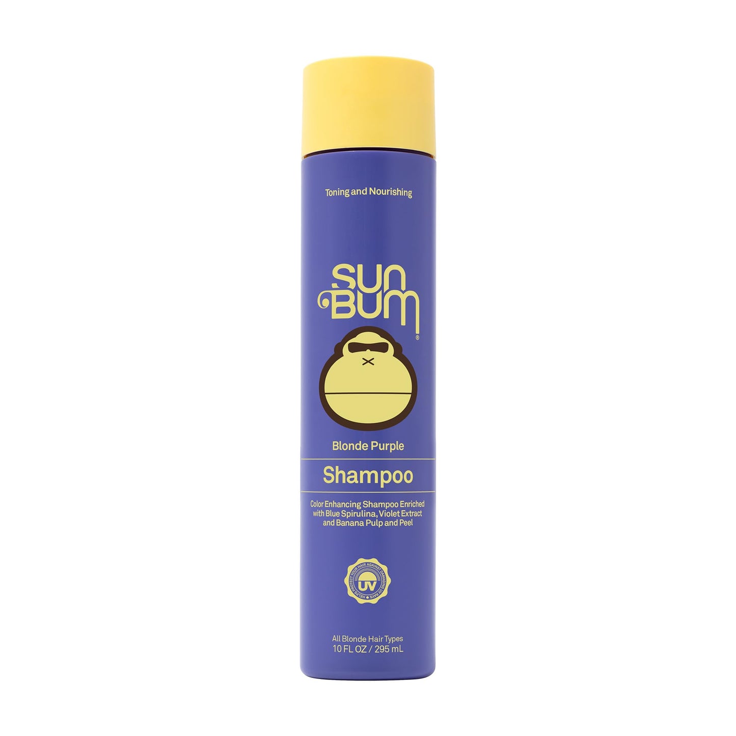 Sun Bum Blonde Purple Shampoo - Cleanses and Prevents Dryness with Deep Moisturizing and Brightening Formula - Color Enhancing and Toning Treatment