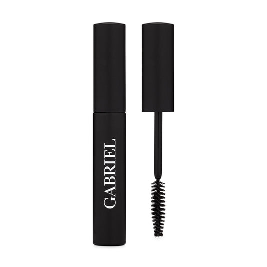 Gabriel Cosmetics Mascara (Black), Natural, Paraben Free, Vegan, Gluten free, Cruelty free, No GMO, Voluminous full lashes, Non flaky, Water