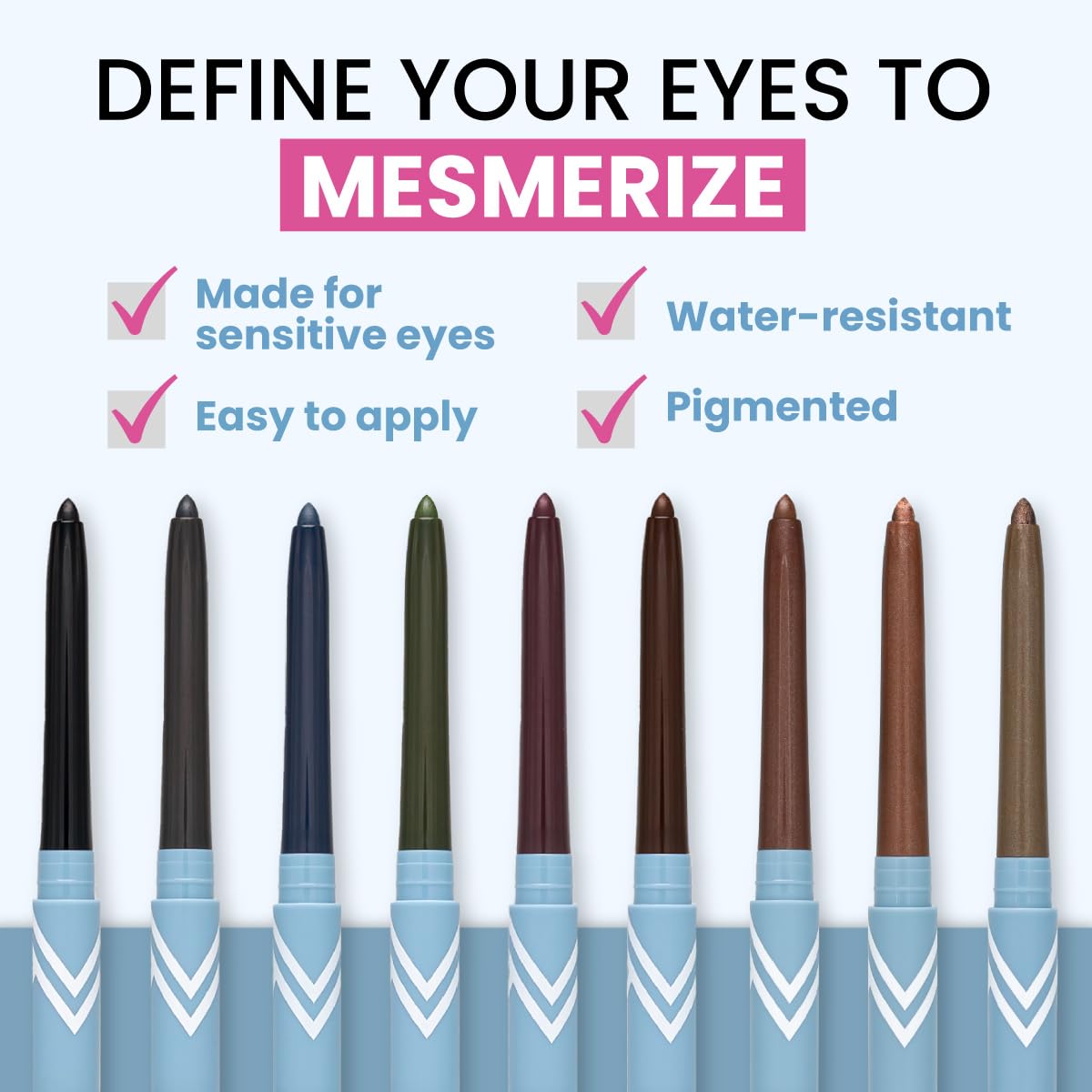 PRIME PROMETICS PrimeEyes Glide Eyeliner for Mature Women - Waterproof, Long-Stay and Mess-Proof - Gel Creme Texture, Discreet Sharpener and Effective Beauty and Personal Care PRIME PROMETICS