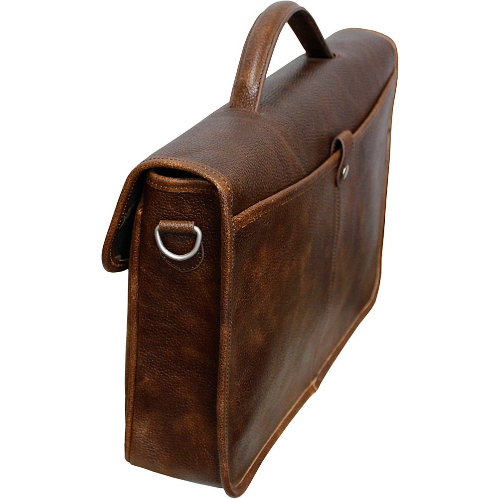 Montana Leather Executive Briefcase - Black (#2495-0)