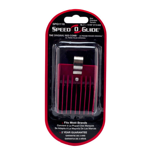 SPEED-O-GUIDE the Original Red Clipper Comb #2 11/16” (Model: SPG1116) Beauty and Personal Care Speed O Guide