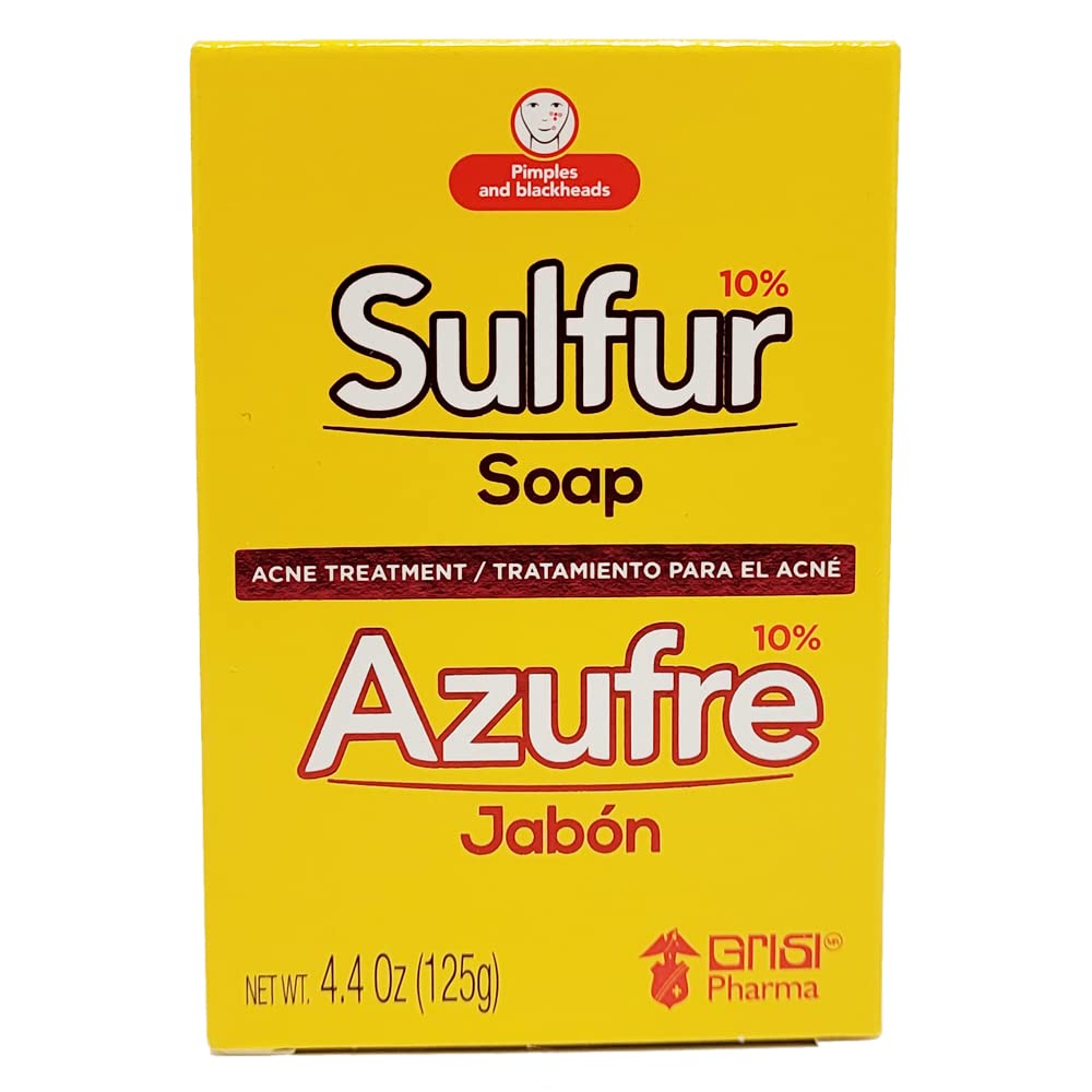 Grisi Bio Sulfur Soap with Lanolin, 4.4 oz (Pack of 8) Beauty & Personal Care Grisi