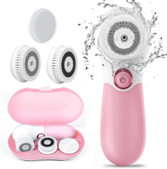 TOUCHBeauty Spin Brush Face Cleanser with 3 Brush Heads for Deep Cleansing Exfoliation and Massaging Beauty and Personal Care TOUCHBeauty Default Title