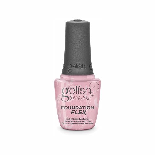 Gelish Foundation Flex UV/LED Soak-Off Rubber Base Gel Nail - Light Nude, 15mL Beauty & Personal Care Gelish