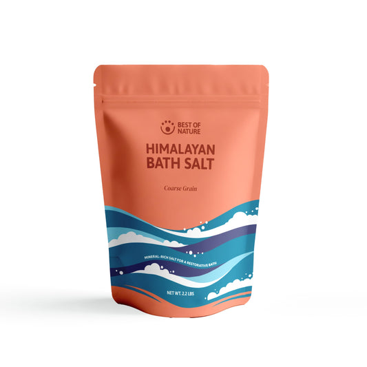 Best of Nature Himalayan Pink Salt 2.2 lb Coarse Grain Bath Soak Salt, Mineral-Rich Crystals, Resealable Bag, Made in the USA Beauty and Personal Care Best of Nature