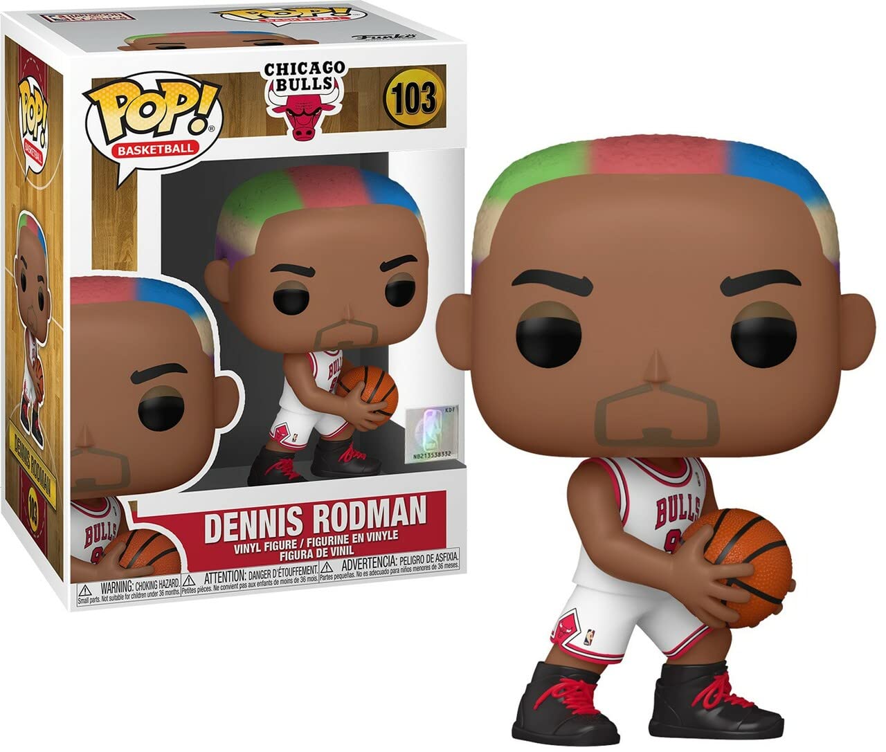 Dennis Rodman Pop #103 Basketball Vinyl Figure (Includes Compatible Ecotek Plastic Pop Box Protector Case)