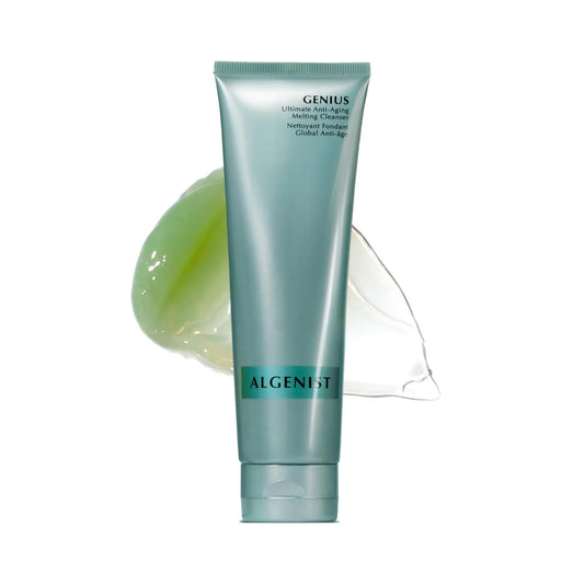 Algenist GENIUS Ultimate Anti-Aging Melting Facial Cleanser - Milky Cleanser + Makeup Remover with Avocado Oil, Alguronic Acid and Microalgae Oil