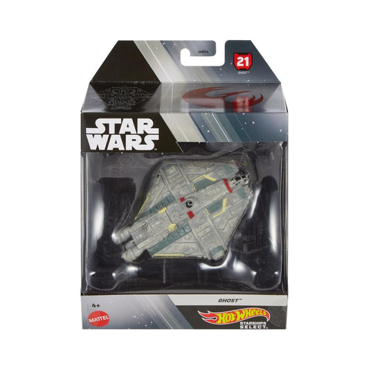 STAR WARS Hot Wheels Starships Select Premium 1:50 Scale Die-Cast Ghost Vehicle (HMH96)