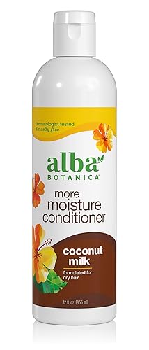 Alba Botanica More Moisture Conditioner, Coconut Milk, 12 Oz (Packaging May Vary)
