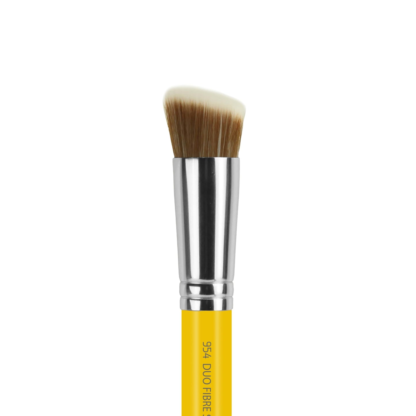 Bdellium Tools Professional Makeup Brush - Studio Series 954 Duo Fiber Slanted Kabuki - With Soft Synthetic Fibers, For Stippling, Buffing,