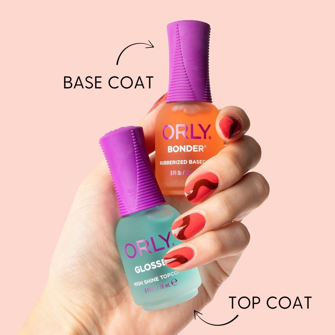 Orly Bonder | Nail Polish Base Coat | Rubberized Basecoat for Long-Lasting Manicures & Pedicures | Non-Toxic | 0.6 fl oz Beauty & Personal Care Orly