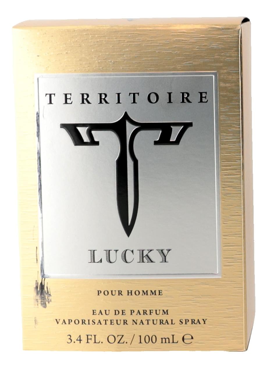 Territoire Lucky Eau de Parfum Spray for Men, 3.4 Ounce / 100 ml