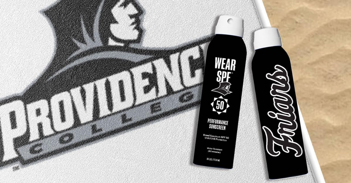 Providence Friars WearSPF 50 Performance Sport Sunscreen Spray, 6 Fl oz.