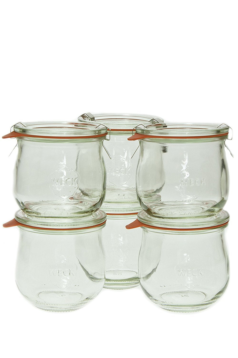 Weck 746 0.36 Liter Tulip Jar, 12.5 Oz - Set of 6