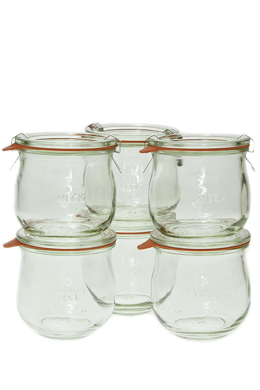 Weck 746 0.36 Liter Tulip Jar, 12.5 Oz - Set of 6