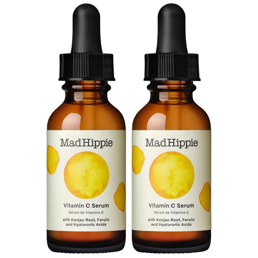 Mad Hippie Vitamin C Serum for Face - Hyaluronic Acid, Ferulic Acid & Vitamin E, Anti-Aging, Glow Up Essentials, Cruelty-Free Skin Care, 1.02 Oz