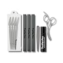 The Men Pen Complete Eyebrow + Hydrating Grooming Kit for Men | Scissors, Hydrating Caffeine Roller, Tweezers, Razors & 3 Eyebrow Filler Pens