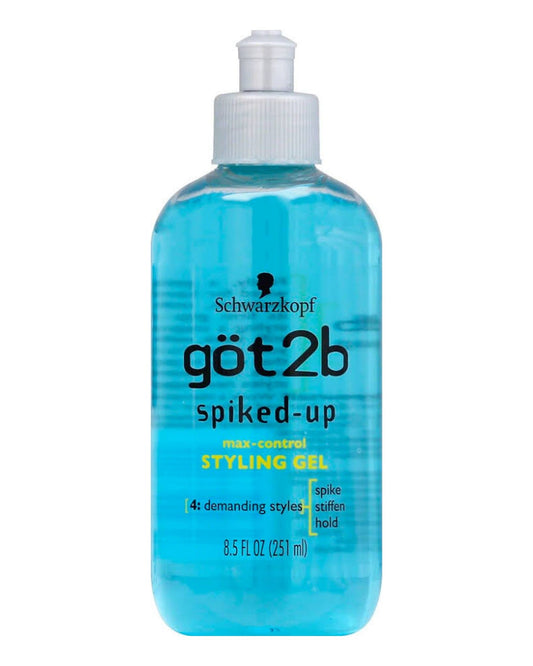 Got2B Spiked-Up Maxed Control Styling Gel, 8.5 Ounce/251.345 ml, Mint, Rosemary Scent, Firm Grip for Stubborn, Inexpensive Hair Types