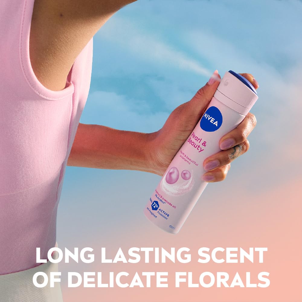 Nivea Pearly And Beauty Deodorant 48Hours, 150Ml Beauty and Personal Care NIVEA