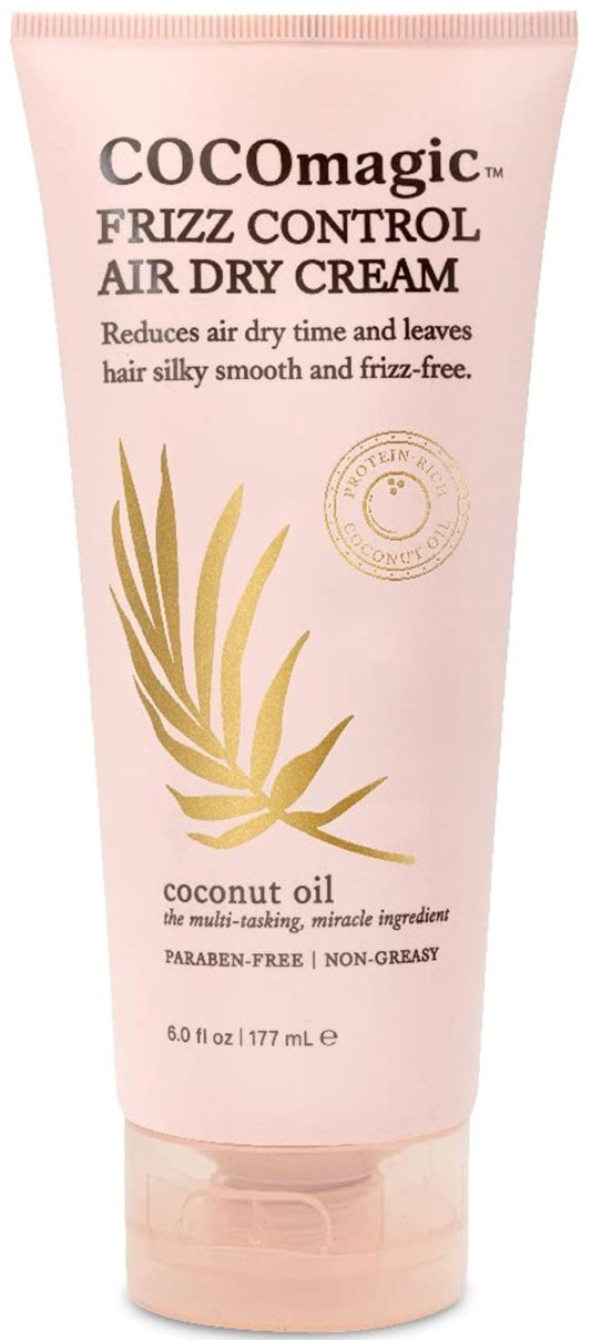 Cocomagic Frizz Control Air Dry Cream | Anti-Frizz Styling Cream | Helps to Calm and Smooth Frizzy Hair | Paraben Free, Cruelty Free, Made in USA (6