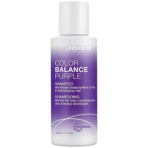 Joico Color Balance Purple Shampoo | For Cool Blonde, Gray Hair | Eliminate Brassy Yellow Tones | Boost Color Vibrancy & Shine | UV Protection |