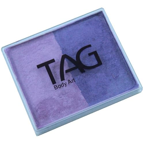 TAG Face and Body Paint - Split Cake 50g - Pearl Purple and Pearl Lilac
