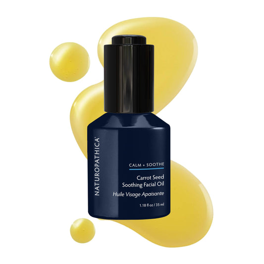 Naturopathica Carrot Seed Soothing Facial Oil, Rejuvenating Face Oil to Help Prevent Redness & Protect Skin, Hydrating Antioxidant Oil for Face, 1.18