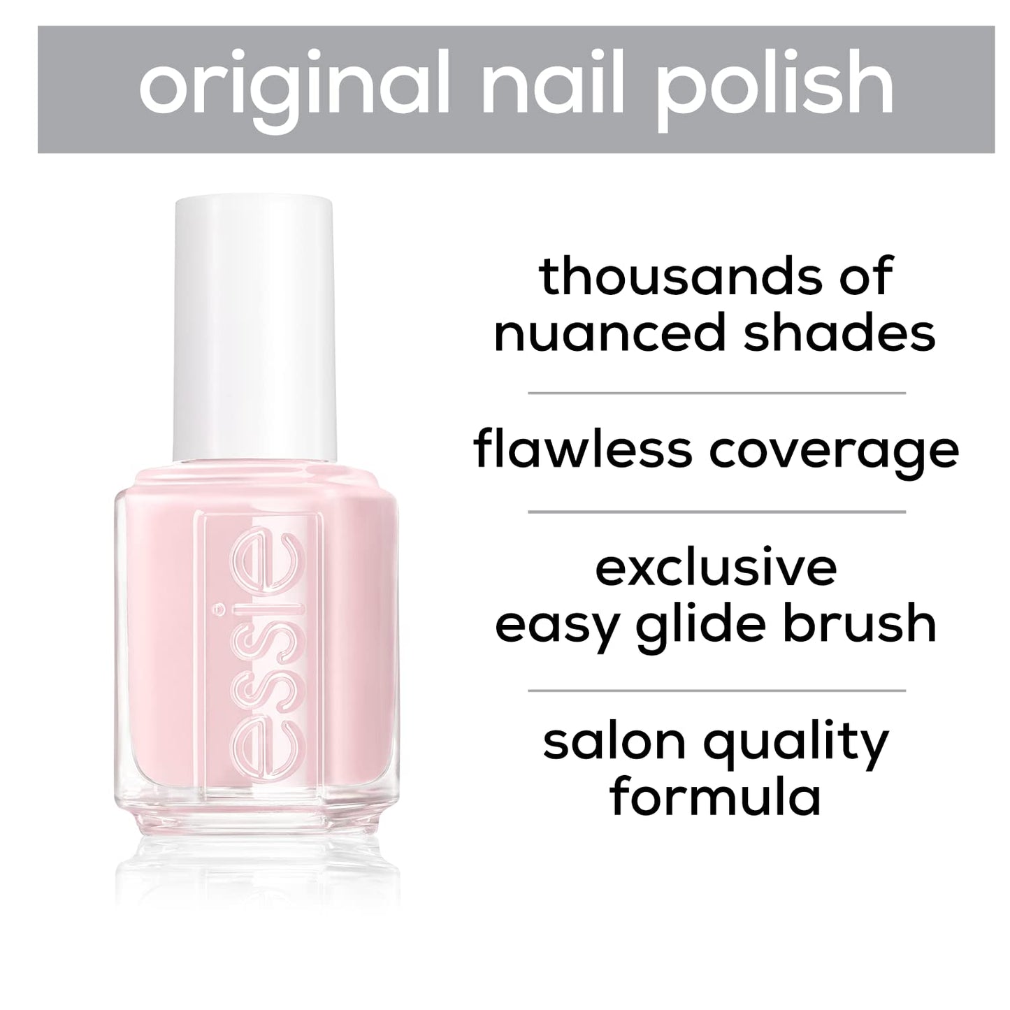 essie Salon-Quality Nail Polish, 8-Free Vegan, Ice Blue, Find Me An Oasis, 0.46 fl oz