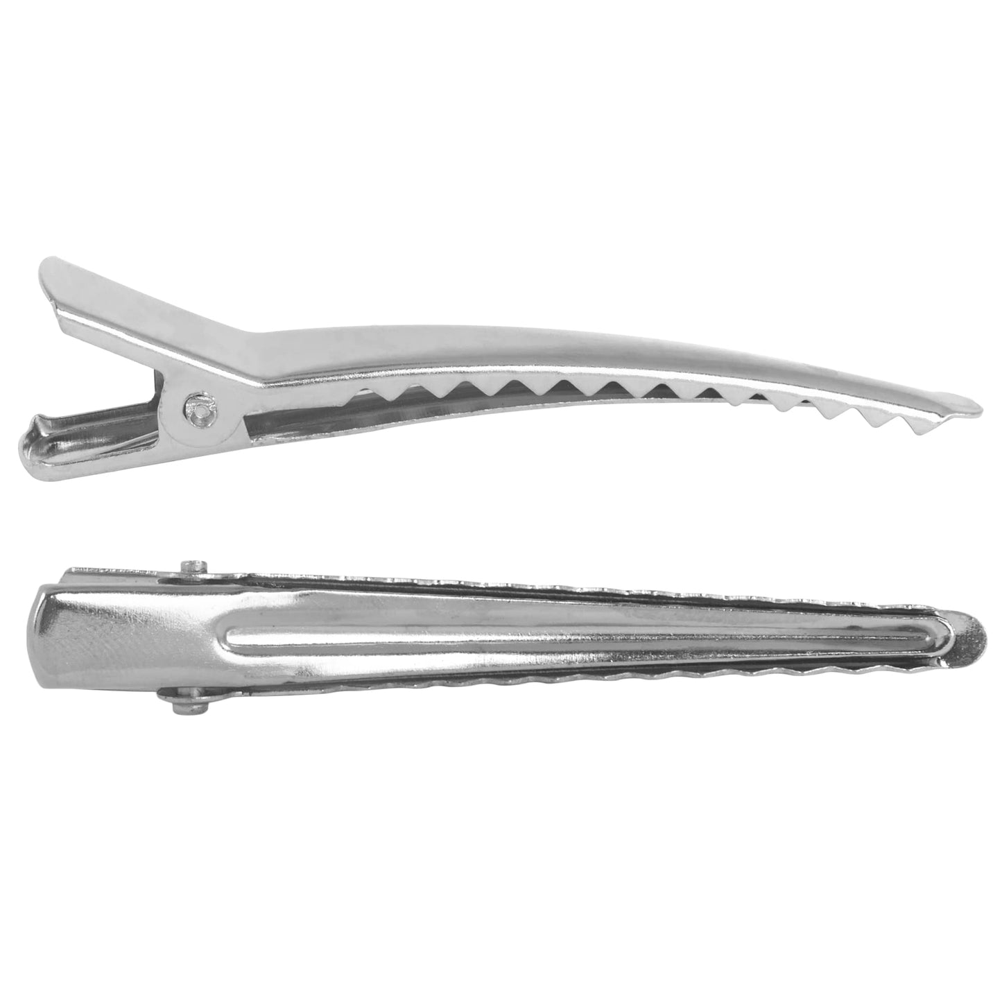 Super Z Outlet Silver Alligator Teeth Prongs Clips Holders for Hair Care, Arts & Crafts Projects, Dry Hanging Clothing, Office Paper Document