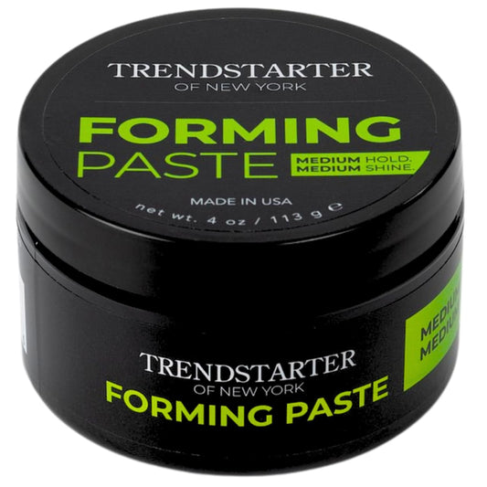 TRENDSTARTER - FORMING PASTE (4oz) - Medium Hold - Medium Shine - Lightweight Water-Based Hair Cream - Premium All-Day Hold Hair Styling Product