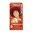 Exotic Shine Hair Color by Creme of Nature, 7.6 Intensive Red, with Argan Oil from Morocco, 1 Application