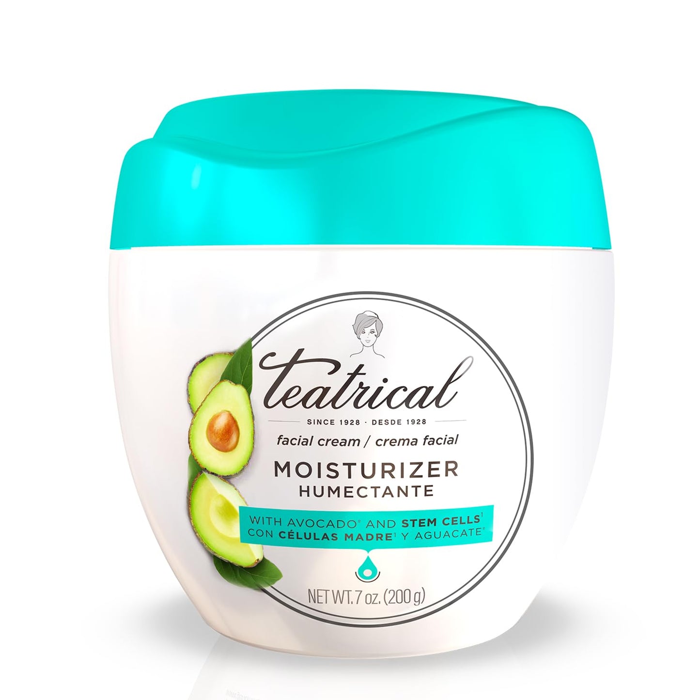 TEATRICAL Face Moisturizer with Avocado & Stem Cells, Moisturizing Face Cream for Women, Hydrating Day Facial Moisturizer, Stem Cell Cream, Skin Care