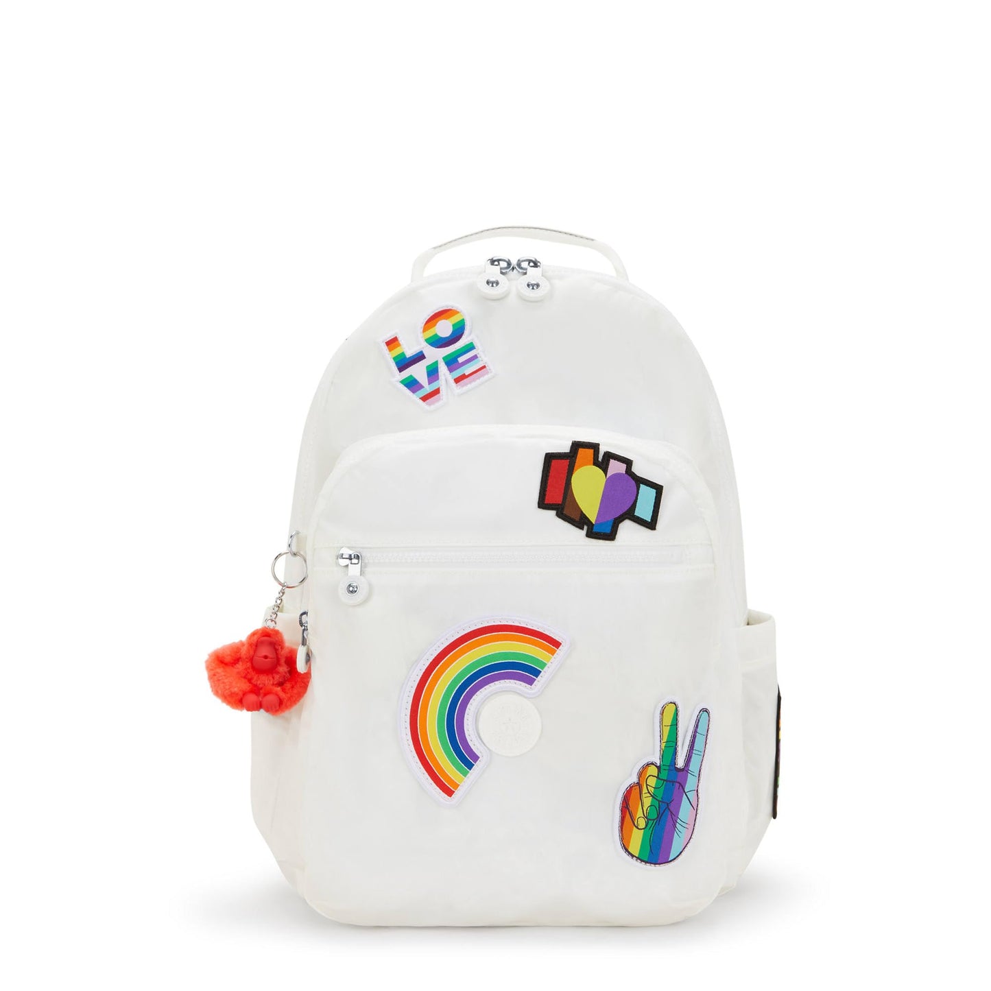 Kipling Seoul Large Pride 15" Laptop Backpack Alabaster Patch