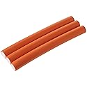 Diane Jumbo Twist-Flex Rod, Orange, 3 count 1 Inch