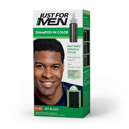 Jfm Shamp In Color Jet Bl Size Ea Just For Men Beard Jet Blk