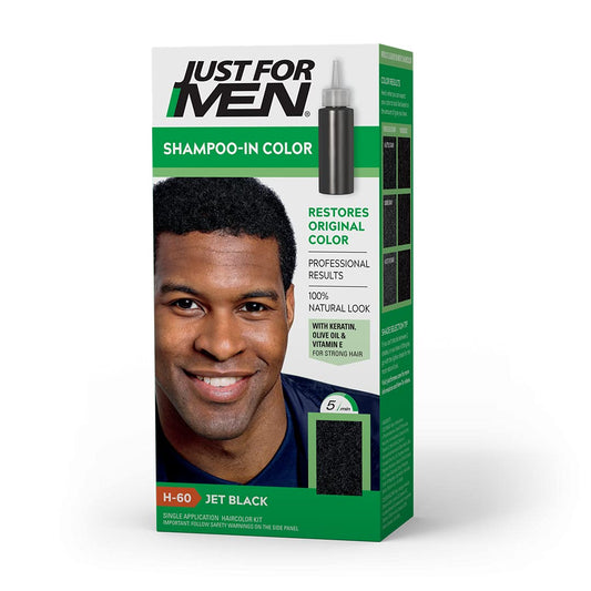 Jfm Shamp In Color Jet Bl Size Ea Just For Men Beard Jet Blk Beauty & Personal Care Just for Men
