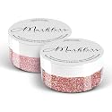 MARBLERS Twinkle Face & Body Glitter Duo [Unicorn Pink & Holo Pink Rose] 0.36oz (10g) | Non-Toxic | Cruelty-Free | Eyeshadow, Nail Polish, Nail Art |