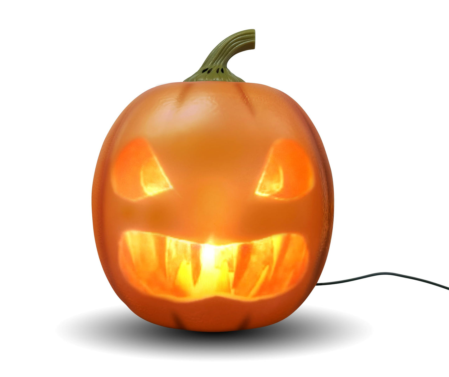 ANIMAT3D Jabberin' Jack Motion Sensor 12 Inch XL Talking Animated Orange Pumpkin with Built in Video Projector and Speaker Includes 80 Minutes of…