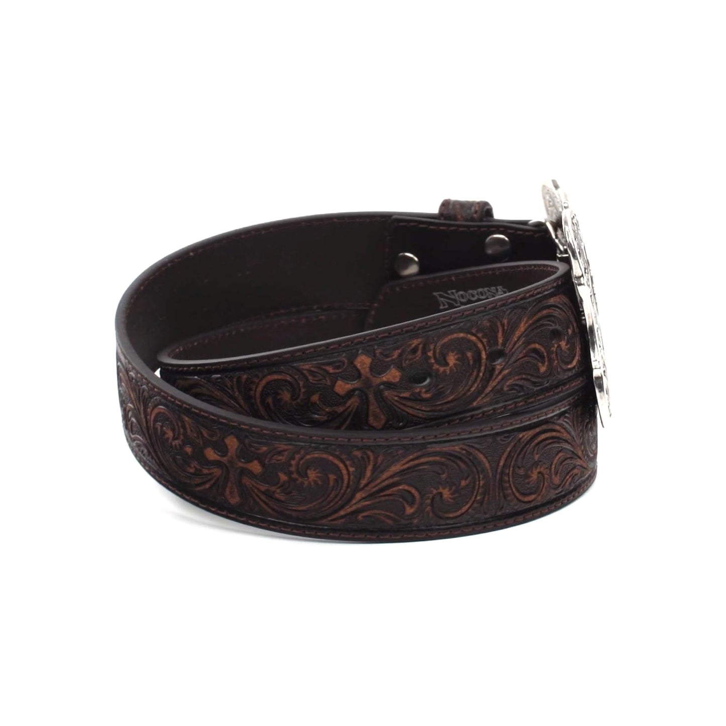 M&F Western Tooled Cross Brown MD (34" Waist)