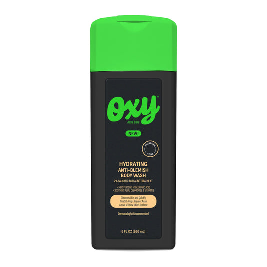 Oxy Stubborn Acne Anti-Blemish Body Wash Teens, 2% Salicylic Acid, Hydrating Face & Body Wash Clears & Prevents Breakouts, Fast-Acting Acne Treatment Beauty & Personal Care Oxy