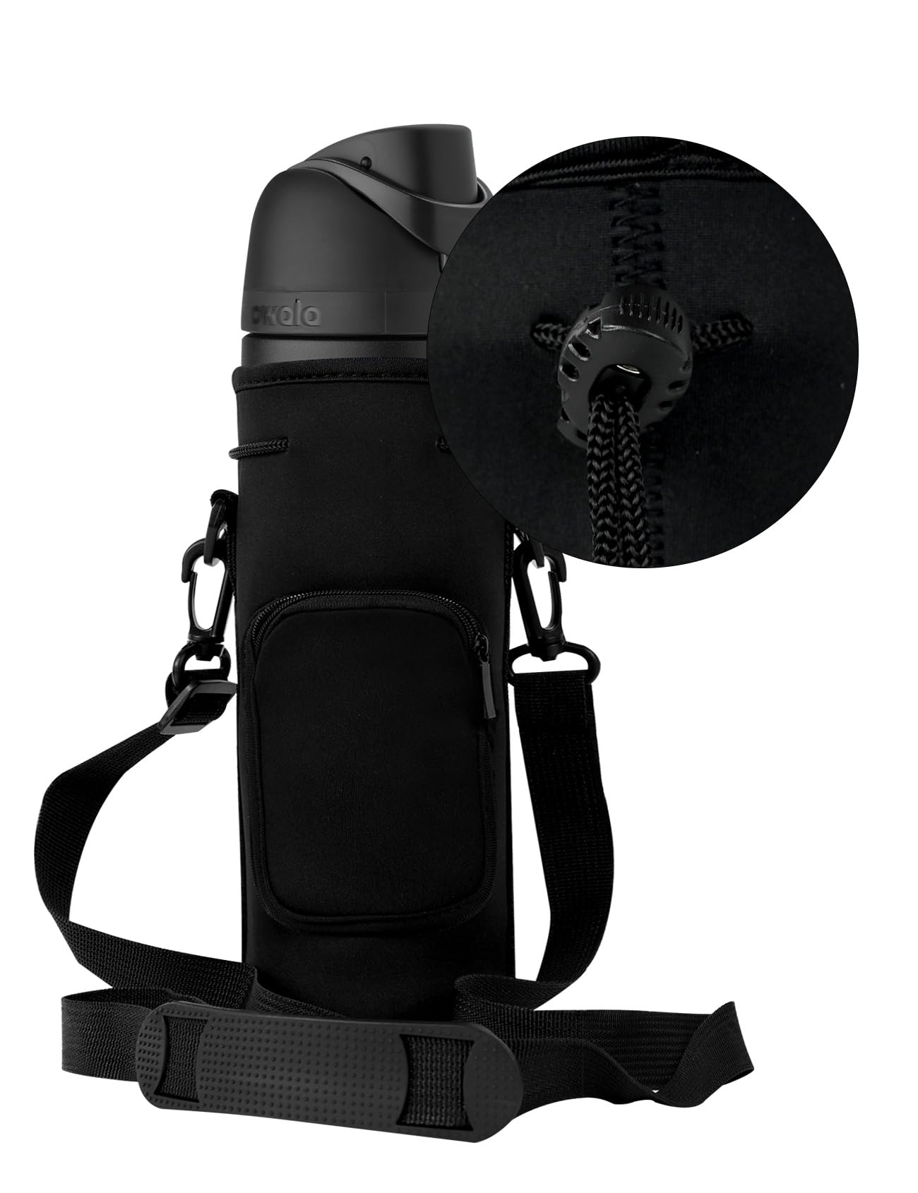 Neoprene Carrier Water Bottle Insulation Sleeve,Waterproof, Anti-Slip, Anti-Scratch Pouch with Shoulder Strap, fit for Owala Insulated Stainless…